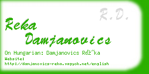 reka damjanovics business card